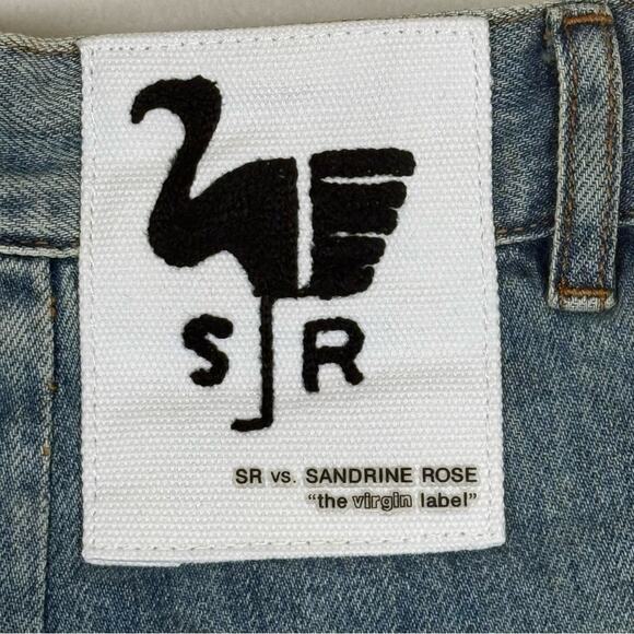 NWT Sandrine Rose Embroidered Rose Denim, Sz 27 - Picture 5 of 8